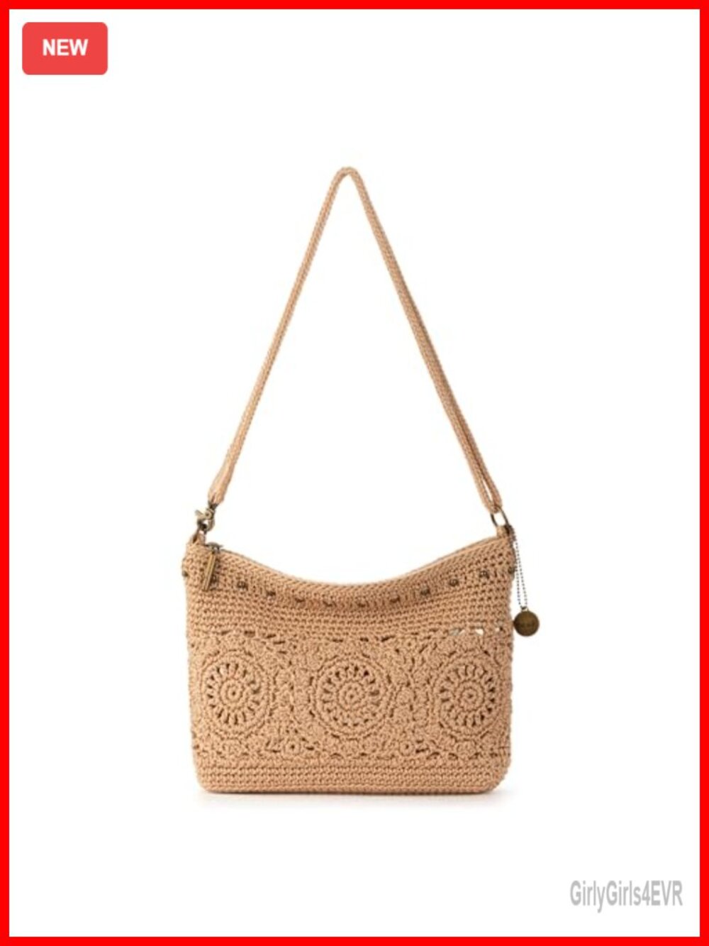 Hand Crochet Convertible Crossbody Wallet Clutch Wristlet Vegan 3-in-1